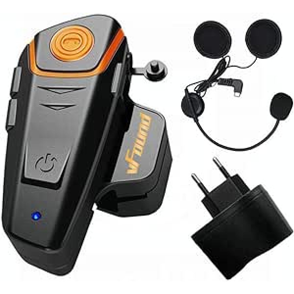 Qaurora BT-S2 1000m Bluetooth austiņas Wasserdichtes BT Motorrad Motorrad Helm domofona austiņas 2 vai 3 Fahrer un 2,5 mm audio tālrunī GPS brīvroku MP3 atskaņotājs FM radio