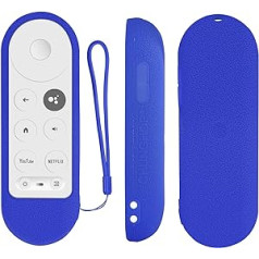 G9N9N Voice Remote Control Replacement for 2020 Google Chromecast 4K Snow GA0140 GA01919 GA01920 GA01923 with Blue Remote Control Case