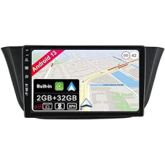 JOYX Android 12 IPS automašīnas radio, piemērots Iveco Daily VI (2014-2021) - Iebūvēts bezvadu CarPlay + Android Car - Atpakaļgaitas kamera - [2G + 32G] - 9 collu 2 DIN - DAB stūres vadība 4G WiFi Fast