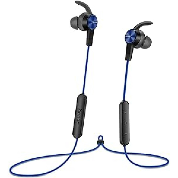 Honor Sports Bluetooth austiņas AM61 magnētiskās bezvadu austiņas ar mikrofonu 11H Playtime, sviedru necaurlaidīgas skriešanas fitnesa sporta austiņas, ieliekamās austiņas operētājsistēmai iOS Android Blue