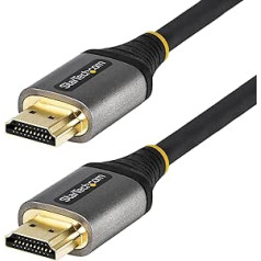 StarTech.com 2 m Premium Certified HDMI 2.0 Cable - High Speed Ultra HD 4K 60Hz HDMI Cable with Ethernet - HDR10, ARC - UHD HDMI Video Cable - for UHD Monitors, TVs, Displays - M/M (HDMMV2M)