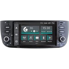 Costum Fit automašīnas radio priekš Punto Evo Android GPS Bluetooth WiFi Dab USB Full HD skārienekrāna displejs 6,2 collu Easyconnect