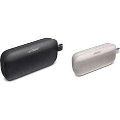 Bose SoundLink Flex Bluetooth skaļrunis - Bezvadu ūdensnecaurlaidīgs pārnēsājams āra skaļrunis - melns + Flex Bluetooth skaļrunis - Bezvadu ūdensizturīgs pārnēsājams āra skaļrunis - balts