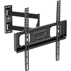 Putorsen® TV Wall Mount Swivelling Tilting TV Bracket for Most 32-55 Inch LED, LCD, OLED, Flat, Curved Televisions up to 35 kg, VESA 75 x 75 - 400 x 400 mm