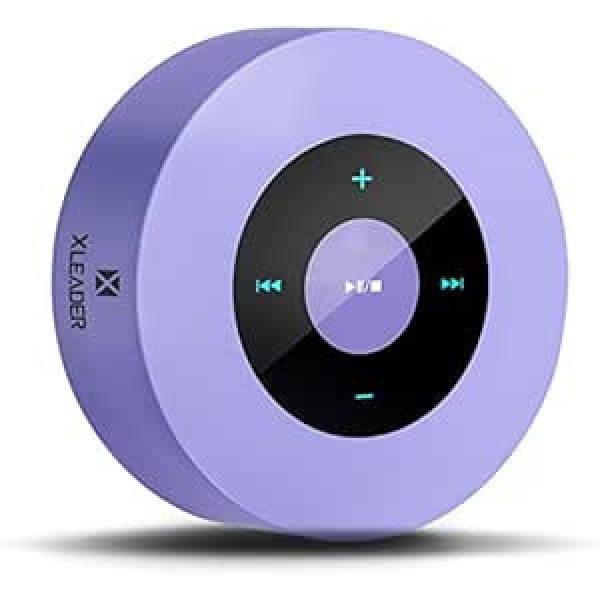 Xleader [Smart Touch] Bluetooth skaļrunis SoundAngel A8 lavandas krāsas automašīnas savienošanas maisa skaļrunis ar pārnēsājamu ūdensizturīgu korpusu mikrofonu TF kartes AUX jogas meitenēm Dāvanas violets