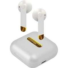 Sbs Jaz Hoox True Wireless Stereo Pearl White austiņas, Wireless Tws, 400 mAh lādētāja pamatne, līdz 4 stundām mūzikas un zvanu, mono funkcija ar Dual Leader tehnoloģiju