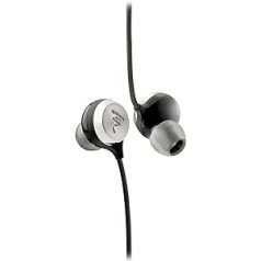 Focal Shear S In-Ear Kopfhörer (mit Fernbedienung zur Steuerung von Musik und Telefonaten, 10,8-mm-Treiber, kugelförmiges Gehäuse, inkl. Tragetasche) Schwarz, 7,5 x 6 x 17 cm