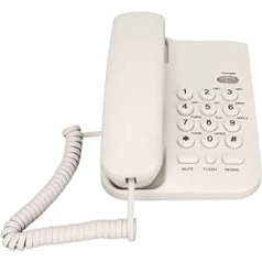 Corded Telephone, Telephones for Seniors, Wall Mounted Wired Phone, Reroadcast, Waterproof, Dustproof Landline Phone with Handset for Home, Hotel, Office