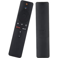 Junbyuhu Voice Remote Control for Xiaomi Mi Box S, Replacement Smart Bluetooth Voice TV Remote Control for Mi Box S/Mi Box 4X/Mi TV, Black