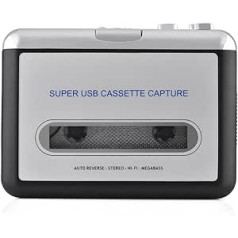 Lazmin USB Cassette Recorder, Portable Cassette Recorder / MP3 Converter Convert Cassette Recorder to MP3 / CD Audio via USB