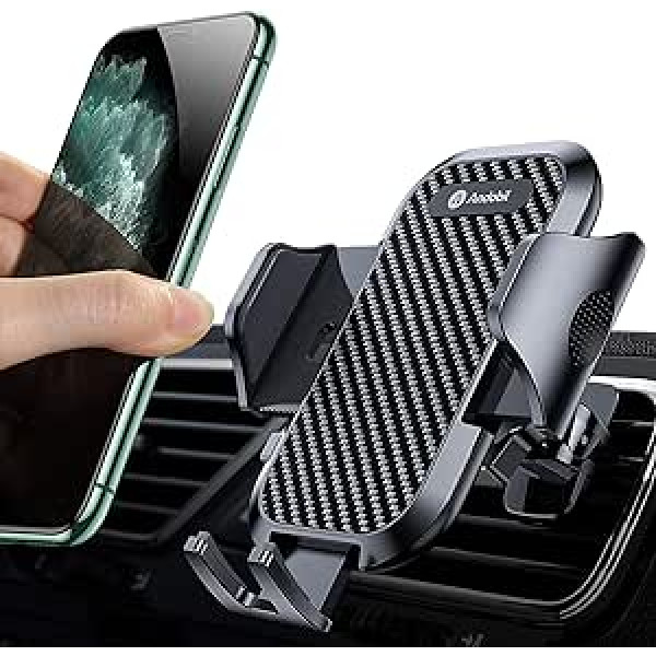 andobil Car Mount for Phone, Air Vent [Stable Without Drop] with 2 Upgraded Clips, Car Phone Holder, 360° Rotation, Compatible with iPhone, Samsung, Xiaomi, OnePlus etc.