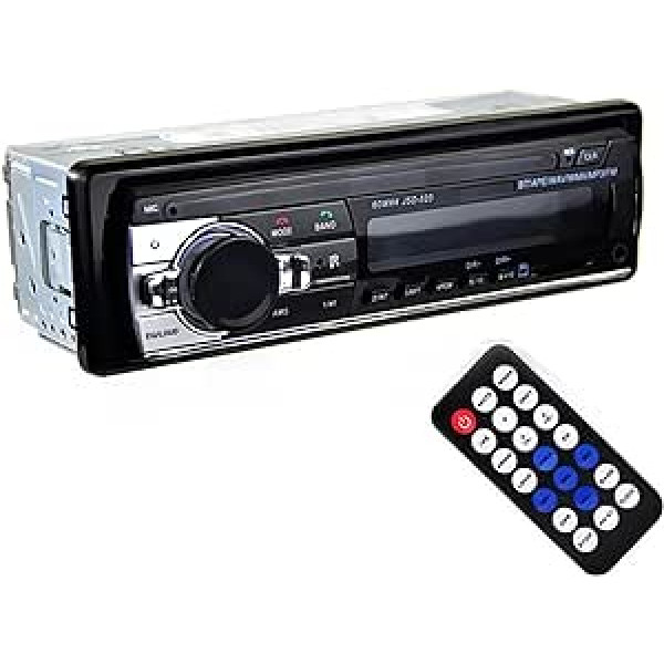 VIGORTHERIVE Bluetooth automašīnas radio, 1 DIN automašīnas radio, iebūvēts mikrofons, brīvroku funkcija, USB/SD/AUX IN, MP3 atskaņotājs ar mūzikas atskaņošanu/uzlāde ar tālvadības pulti