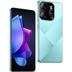 Viedtālrunis Tecno Mobile Spark GO 2023 (Android, divas SIM kartes, 1600 x 720 HD+ displejs, 3 GB RAM, 64 GB atmiņa, četrkodolu, 13 MP dubultā kamera) Uyuni Blue