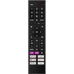 VINABTY Replacement Remote Control Suitable for ERF3H80H Hisense TV 50A6EGTUK 50A6FGTUK 58A6BG 58A6CG 58A6DG 58A6DGCH 58A6EG 58A6FG 58A6GG 58A6HG 58A6EGCH 58A6BGTUK 58A6BGTUK 58A6BGTUK 588A66CGTuk