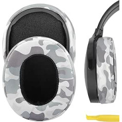 Geekria QuickFit rezerves ausu spilventiņi drupinātājam Wireless Crusher Evo Crusher ANC Hesh 3 Venue Austiņas Ausu spilventiņi Austiņu ausu kausu remonta daļas (Camo)