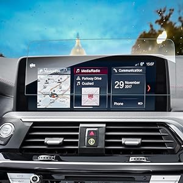 SHAOHAO Car Navigation ekrāna aizsargs priekš BMW X4 G02 X3 G01 10,25 collu GPS caurspīdīga aizsargplēve, pret skrāpējumiem izturīga 9H Pret pirkstu nospiedumu rūdīta stikla ekrāna aizsargs rūdīts