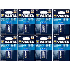 Varta 4922 High Energy 6LR61 sārma akumulators 9 V, izmērs Mn1604 BL10, 10 pack.)