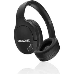 ONESONIC BB-HD1 trokšņu slāpēšanas austiņas, augstas izšķirtspējas audio, iebūvēts mikrofons, Bluetooth 5.0, litija jonu akumulators, 20 stundas ar ieslēgtu ANC