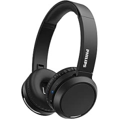 Philips H4205 uzliekamās austiņas ar 32 mm draiveri un BASS pastiprinājumu pēc pieprasījuma, melns