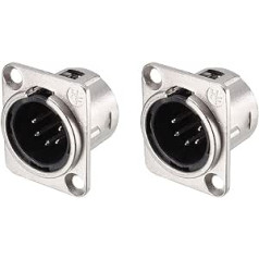 šaltinio žemėlapis YL3072 XLR-Stecker für Mikrofonanschluss, Adapter, Konverter, Audio-Lautsprecher, Silberfarben, 2 Stück