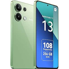 Xiaomi Redmi Note 13 viedtālrunis globālā versija 8+256GB Amoled displejs 6,67 collas 120Hz Izmērs 6080 100MP 5000mAh lādētājs 33W zaļš