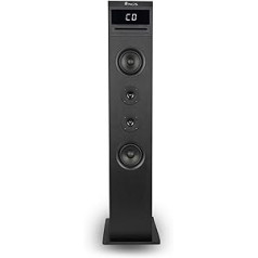 NGS SKYGAZER 2.1 Sound Tower 120W (CD Player, USB/AUX-IN inputs) compatible with Bluetooth technology. Color: Black