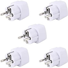 Affaires-Plus Universal UK US to EU Plug AC Power Outlet Charger Adapter Converter European Standard Plug Travel Plug (5)