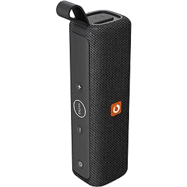 DOSS Traveller Bluetooth Lautsprecher, Bluetooth Box ar 20 W stereo skaņu un divējāda treibera skaņu, bass IPX6 Wasserdicht Drahtlos mūzikas kaste ar mikrofonu drošībā, Innenbereich [Schwarz]