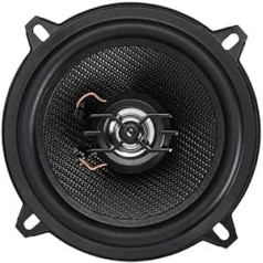 Caliber automašīnas skaļruņu komplekts 100 W – 2 auto skaļruņu komplekts – koaksiālais skaļrunis 2 virzienu – 40 W RMS — iekļauts montāžas materiāls – melns – 13 cm