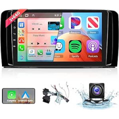 【8 Kern 2+64G】 Hodozzy Carplay Autoradio Mercedes-Benz R Klasse W251 R280 R300 R320 R350 2005-2017 Android Autoradio ar Navi, 9 Zoll Touchscreen un Android Auto/WiFi/GPS/RDS/FM/USBlue/Dtooth