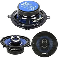 Pyle 2 PL53BL Speakers Coaxial 3-Way Diffusers 13.00 cm 130 mm 5.25 Inches 200 Watt RMS 400 Watt Max Per Accommodation Standard Porter Car Per Pair