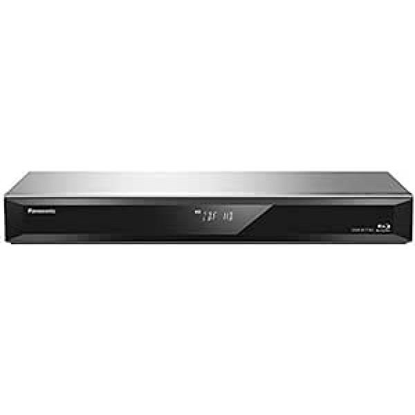 Panasonic DMR-BST765AG Blu-Ray Player and Recorder with Twin HD DVB-S Tuner, 500 GB Hard Drive, 4K Upscaling, Ultra HD, Simultaneous Recording, Smart Ready, Silver