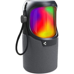 S2-Digital S-Bean S āra 360° stereo skaļrunis ar daudzkrāsainiem RGB LED gaismas efektiem, Bluetooth, MicroSD, Aux In un True Wireless Stereo