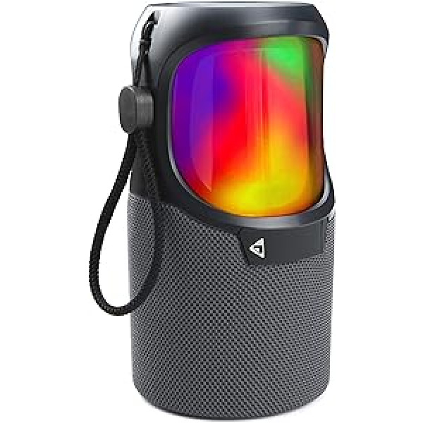 S2-Digital S-Bean S āra 360° stereo skaļrunis ar daudzkrāsainiem RGB LED gaismas efektiem, Bluetooth, MicroSD, Aux In un True Wireless Stereo