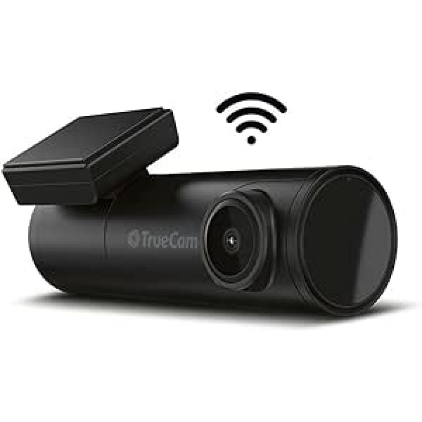 TrueCam H7 GPS 2.5K (su radaro įspėjimu) Diskreti Dash Cam su 2.5K raiška (30 kadrų per sekundę), greitas 5GHz WiFi, G jutiklis, įtaisytas GPS, 128GB MicroSD kortelių palaikymas, modernus H.265 kodekas