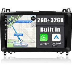 YUNTX Android 12 automašīnas radio saderīgs ar Mercedes Benz Viano/Sprinter/W906-IPS 9 collu GPS ar Navi Bluetooth - 2G32G / Dab+ / Stūres vadība / USB / Carplay / WiFi / 4G / MirrorLink (ar