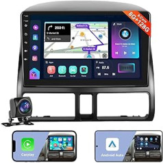 8 + 128 G: podofo 8 kodolu Android automašīnas radio bezvadu Apple Carplay ar 9 collu skārienekrānu Honda/CRV 2002-2006 SIM iespējotai Android automašīnas DSP Bluetooth FM/AM/RDS Dual USB ar Navi/AHD aizmugures skatu