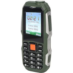 2G senioru mobilais tālrunis, Q1 atbloķēts vecākais mobilais tālrunis, SOS vecākais pamata tālrunis ar lielu pogu, divu SIM kartes slots, 1,8 collu ekrāns, 2800 mAh akumulators, tālrunis gados vecākiem cilvēkiem (zaļš)