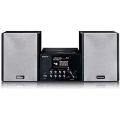 Lenco MC-250 kompaktā sistēma ar WLAN interneta radio - digitālais radio ar DAB+ un Wi-Fi - FM radio - CD