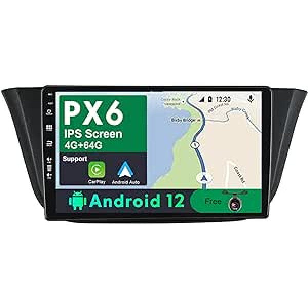 JOYX PX6 Android 12 IPS automašīnas radio der Iveco Daily VI (2014-2021) - 4G + 64G - atpakaļgaitas kamera bez maksas - 2 DIN 9 collas - DAB stūres vadība WiFi CarPlay Android automašīnas HDMI 4K video AHD Fast Boot