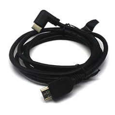 AWADUO 8K HDMI 2.1 Cable Male to Male with 90 Degree Left Angle, Ultra Cord High Speed HDMI 8K @ 60Hz 4K @ 120Hz, HDMI 2.1 Cable Compatible with Monitor/Projector/HDTV (1.8M)