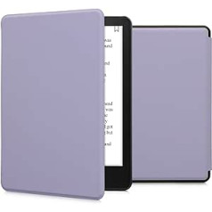 kwmobile futrālis, kas saderīgs ar Amazon Kindle Paperwhite (11. paaudze — 2021) — mākslīgās ādas e-lasītāja aizsargvāciņš — lavanda