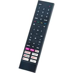 VINABTY rezerves balss tālvadības pults, kas piemērota ERF3A80 Hisense A6BG A6G 4K UHD HDR SMART TV 43A6BGTUK 50A6BGTUK 55A6BGTUK 58A6BGTUK 65A6BGTUK 70A6BGTUK 75A6BGTUK 75A6BGTUK