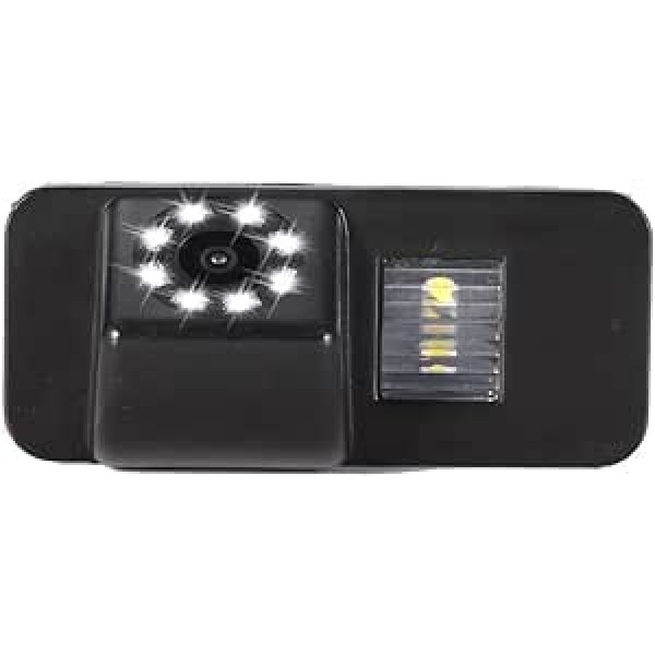 【8 LED nakts redzamība】 Augstas kvalitātes numura zīmes apgaismojuma atpakaļgaitas kamera, Ford Mondeo BA7 nomaiņa no 2007. gada/Focus II Facelift C/Kuga no 2008. gada/S-Max no 2006. g.