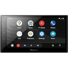 Pioneer SPH-DA160DAB-AN 6,8 collu 2 DIN Media Keiver ar Apple CarPlay, Android Auto, DAB+ un Bluetooth, ietver DAB antenu