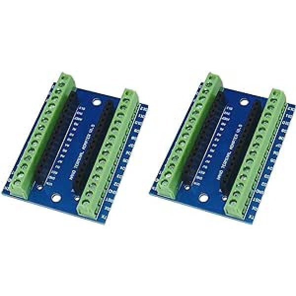 DUBEUYEW nanokontrollera termināļa adaptera paplašināšanas plate Nano IO Shield vienkārša paplašināšanas plāksne Arduino Mano AVR ATMEGA328P (Nano Breakout Board)