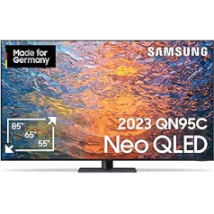 Samsung Neo QLED 4K QN95C 55 collu televizors (GQ55QN95CATXZG), Neo Quantum HDR+, Infinity One dizains, neironu kvantu procesors 4K [2023]