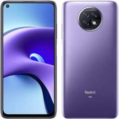 Xiaomi Redmi Note 9T 5G viedtālrunis — 5G procesors MediaTek Dimensity 800U 4GB 128GB 48MP trīskāršā kamera 6,53 collu FHD+ DotDisplay 5000 mAh (tips) akumulators violets [globālā versija]