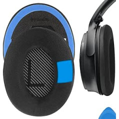 Geekria Comfort dzesēšanas želeju pildīti rezerves ausu spilventiņi QC35, QC35 ii, QC2 QC15 QC25, AE2, AE2i, AE2w, SoundTrue, SoundLink Around-Ear austiņām