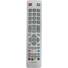 121AV - Replacement Remote Control for SHWRMC0115 Suitable for Sharp Aquos UHD 4K TV